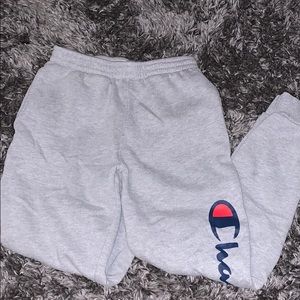 Grey boys champion sweatpants